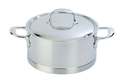 Demeyere Atlantis Stainless Steel 4.2 qt. Casserole Saucepot & Lid