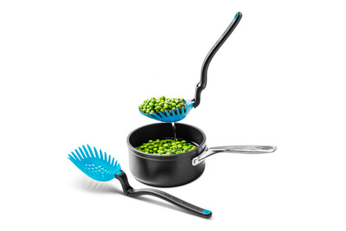 Dreamfarm Holey Spadle Slotted Spoon - Dreamfarm Blue