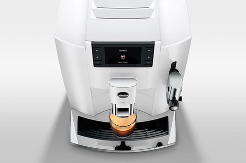 Jura E8 Super Automatic Coffee Machine - Piano White