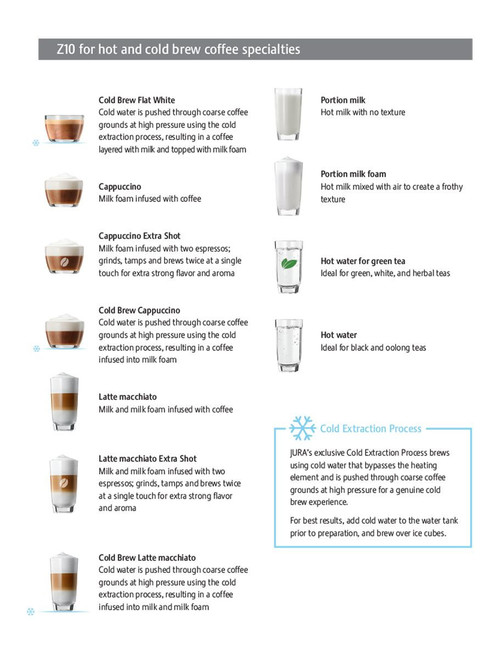 Jura Z10 Automatic Coffee Machine - Aluminum White